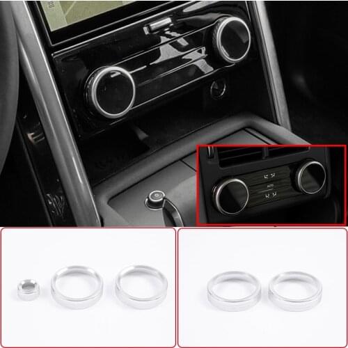 Aluminum Alloy Car Air Conditioning Volume Knob Ring Sticker For Land Rover Discovery 5 2021 Car Accessories