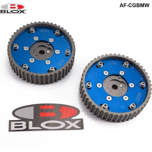 Blox 2Pcs Adjustable Cam Gears Timing Gear pulley kit For BMW E21 E28 E30 E34 E36 318i Z1 M20 2pc Blue AF-CGBMW