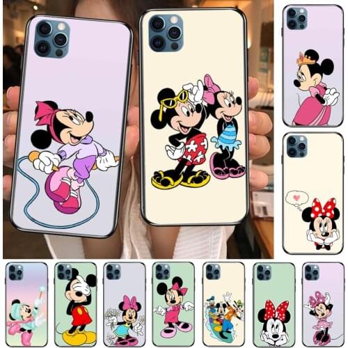Minnie Mouse Phone Phone Cases For iphone 12 Pro Max case 11Pro Max 8PLUS 7PLUS 6S iphone XR X XS mini mobile cell funda