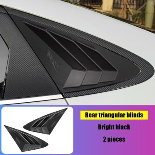 For Hyundai Sonata 2020 cn10 rear triangular blinds ABS modified special side window decoration exterior