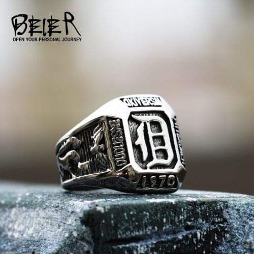 The Vampire Diaries Ring Anillos Salvatore Damon Reborn Rings Stainless Steel Jewelry BR8-741