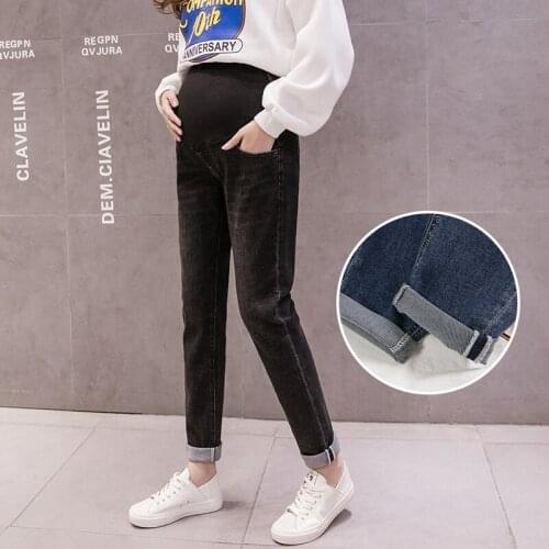 Boy Friend Jeans Maternity Pants For Pregnant Women Trousers Casual Loose High Quality Jeans Pregnancy Pants Maternity Clothing