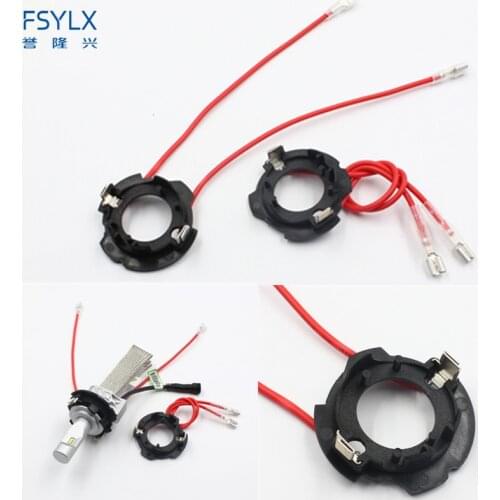 FSYLX H7 led headlight socket adapter holder for volkswagen golf 5 jettas H7 led headlight retainer clip for Volkswagen golf5