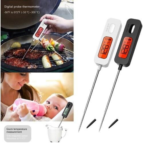Instant Read Meat Thermometer Cooking Digital Food Thermometer Kitchen Thermometer Probe with Backlit BBQ Grill Candy