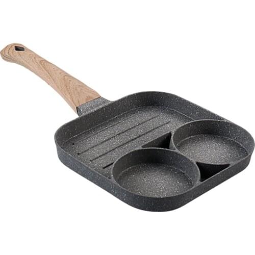 Multifunctional Frying Pan With TWO And Four-Hole Non-Stick Saucepan For Breakfast Maker Omelet Steak Egg Pancake Pan Cookware