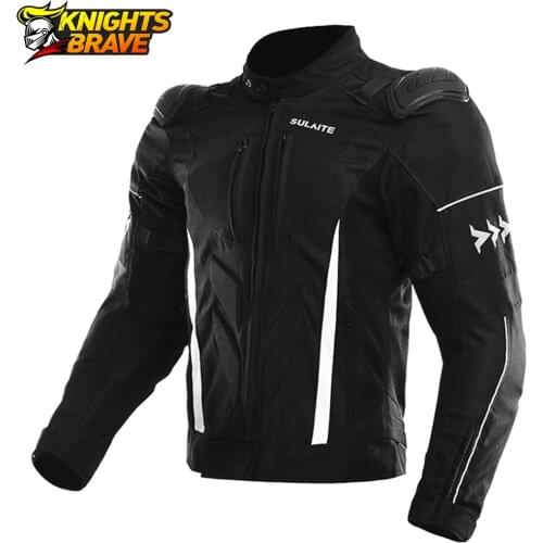 Motorcycle Jacket Summer Breathable Chaqueta Moto Men Motocross Off-Road Jacket Black Motorbike Racing Jacket Protective Gear