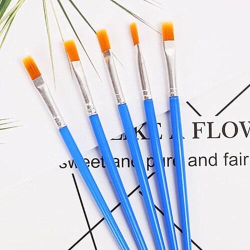 12pcs Nylon Hair Detail Paint Brush Children DIY Art Supplies Tool Watercolor Artist Painting Brush Art Stationery
