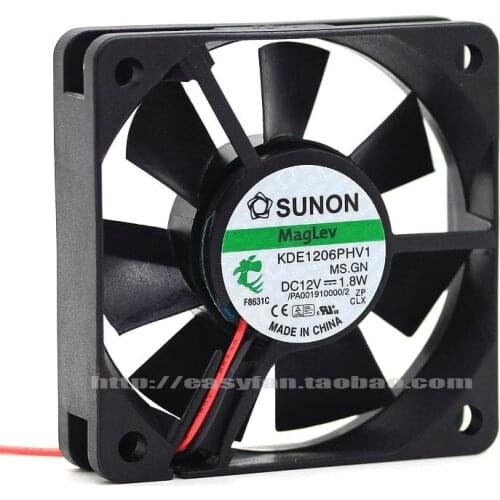 Brand new SUNON 6015 DC12V 1.8W KDE1206PHV1 6cm Maglev cooling fan