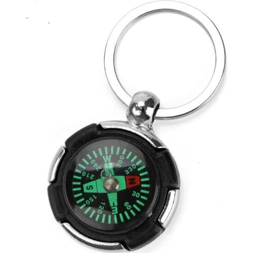 New personalized tire compass key chain portable hiking travel survival tools tactical watch Buckle decorate
