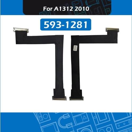 New LED LCD LVDS Display VGA Cable 593-1281 593-1028 for iMac 27" A1312 2009 2010 LCD Screen Flex Cable Replacement