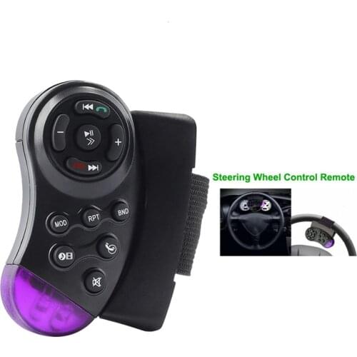 For11-Key Portable Carro Controle Remoto Universal Car MP5 Multimedia Player CD DVD VCD Steering Wheel Wireless Remote Control