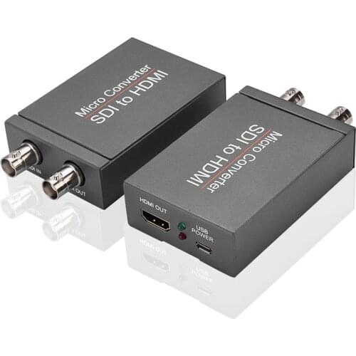 Brand New Mini HD 3G SDI to HDMI Converter 1080P HDMI to SDI Video Micro Converter with Audio Auto Format Detection for Camera