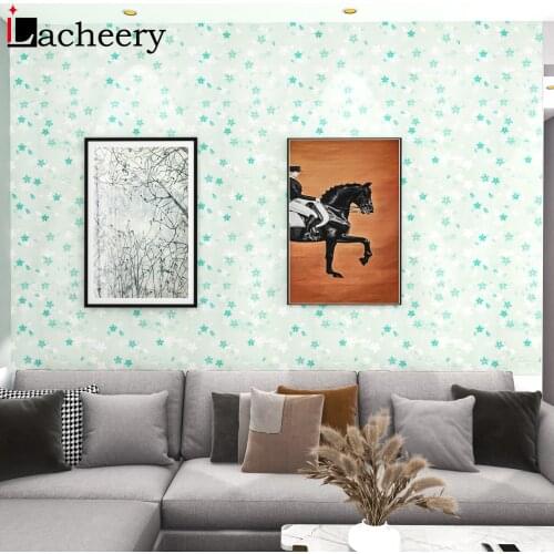 Light Color Series Wallpaper Waterproof Self-adhesive Furniture Renovation Film Cute Bear Wall Stickers Kids Bedroom Decoration