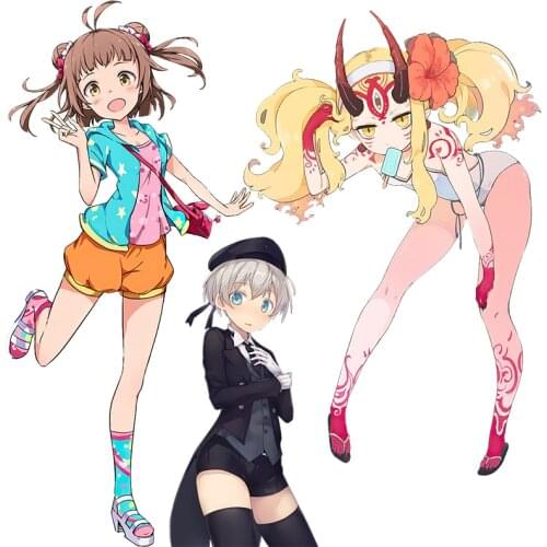 Three Ratels CDM367 kawaii lolita Anime Sticker for skateboard bike motorcycle auto car Vinyl auto Wrap