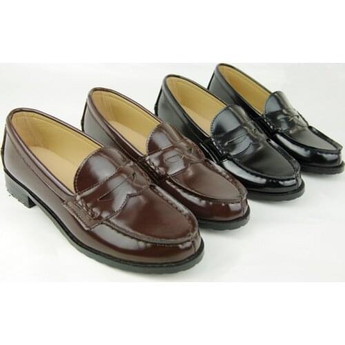 Uniform Shoes Uwabaki Japanese JK Round Toe Women Girls School Students HARUTA Lolita Black Brown Cosplay Shoes K03