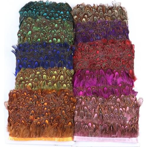 10 Meters/Lot Rooster Chicken Feathers Trim Fringe 5-8 CM DIY Sewing Party Clothes Pheasant Craft Plumes Decoration Accessories