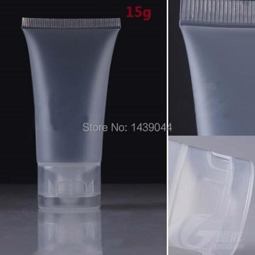 100pieces/lot) 15g hand cream tube frosted tube 15ml tube frost tube for cosmetic product Lotion plumbing Bottle for DIY