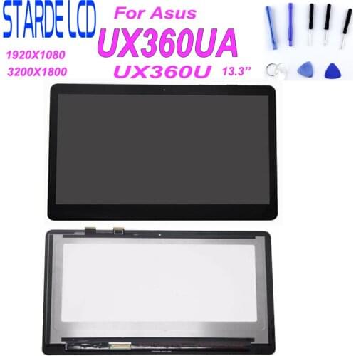 13.3'' for Asus Zenbook UX360U UX360UA LCD Screen Touch Digitizer Assembly 3k UHD 3200*1800 laptop panel LP133QD1 SPB2 40 PIN