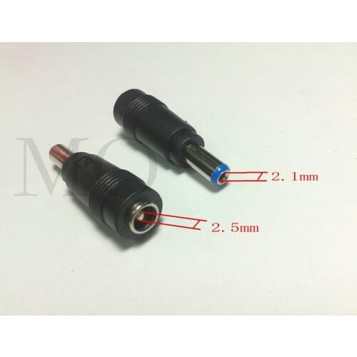 200pcs DC Power 5.5mmx2.5mm Female to 5.5mmx2.1mm Male Adapter connector