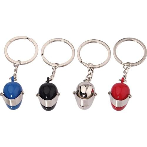 Car Motorcycle Helmet Auto Key Chain Ring Keychain Keyring