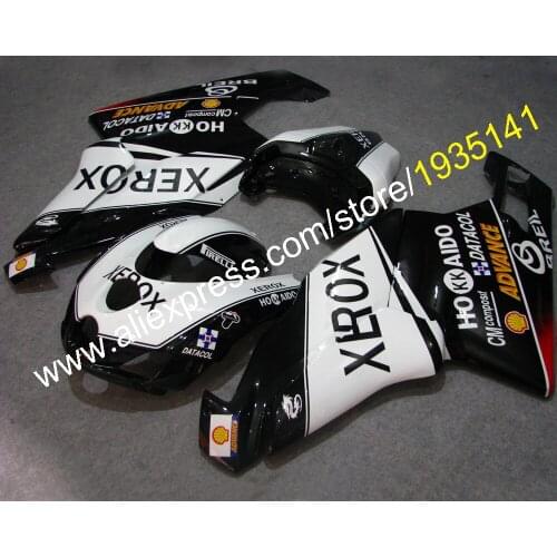Black White Body Cowling For Ducati 999 749R 2005 2006 Ducati 749s 999R 05 06 Motorcycle Fairing (Injection molding)