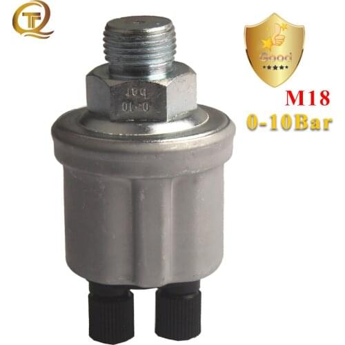 M18 Pressure Sender 0-10Bar Oil Pressure Sensor Diesel Generator Parts For VDO