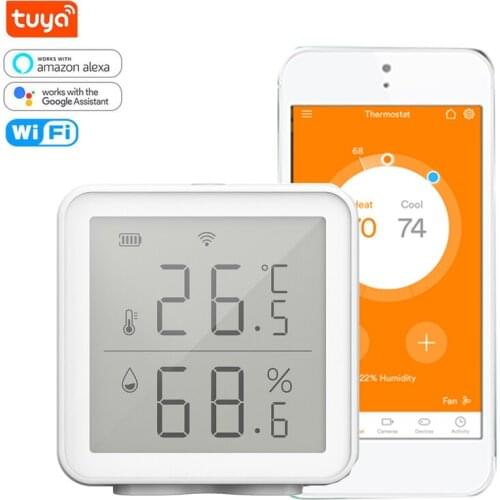 Tuya Smart WIFI Indoor Hygrometer Thermometer Smart Home Control Works With Alexa Google Home / Smart Life
