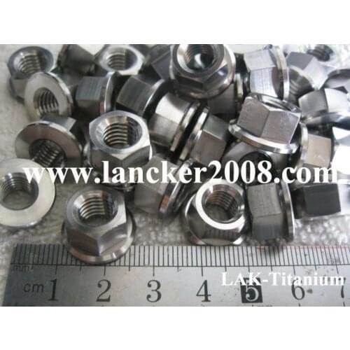 M4 M5 M6 M8 M7 M10 M12 M14 M16 M18 M24 M25 Titanium hexagon Flanged nut Gr5