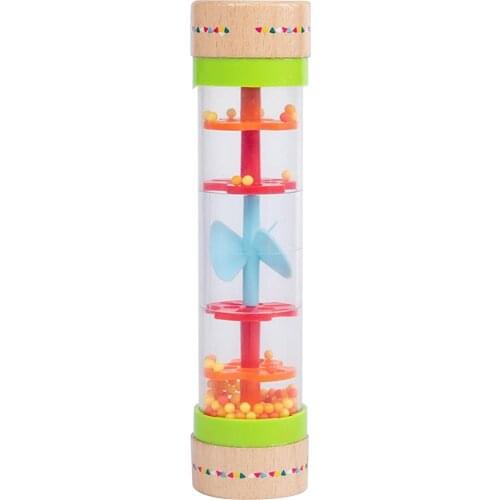 Mini Rainstick Rainmaker for Babies Rattle Tube Rain Stick Shaker Music Sensory Auditory Instrument Toy for Baby Girls and Boys