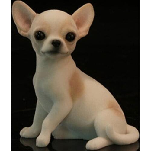 Mr.Z JXK.MR002 Miniature Animal Model Chihuahua Cute Puppy Dog Model Toy fit for Action Figure Toys Accessories