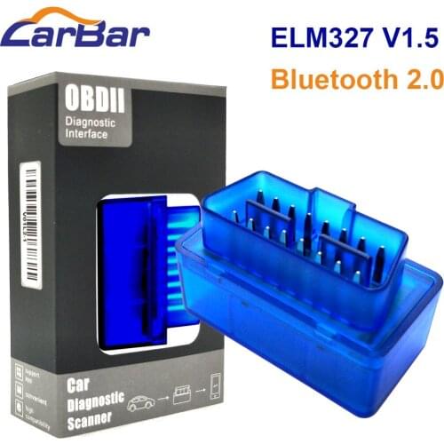 OBD2 Diagnostic ELM327 OBD2 Bluetooth V1.5 Car Diagnostic Tool Auto Scan Adapter for Android OS and Android Car DVD GPS Player