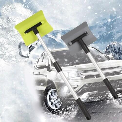 Extendable Car Cleaning Ice Scraper Snow Shovel Car Windshield Snow Brush With Ergonomic Foam Handle Detachable Winter Machine