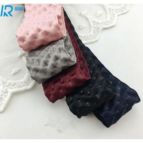 Kewgarden 40mm 25mm 1.5" 1" Dot Satin Ribbons Handmade Tape DIY Bowknot Accessories Ribbed Ribbon 5 m /lot