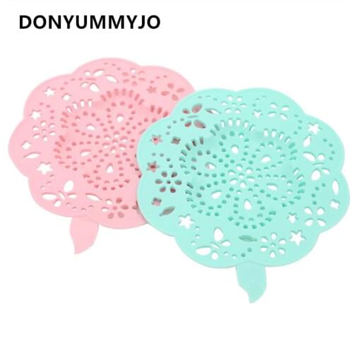 Silicone Kitchen Sink Filter Sewer Drain Hair Colanders Strainers Filter Bathroom Sink