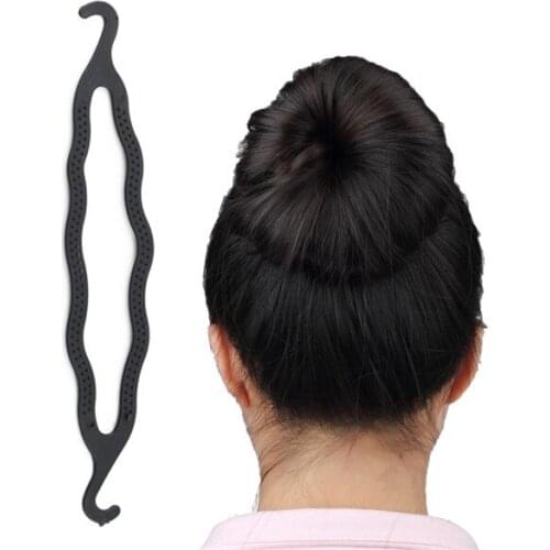1Pc Fashion Women Magic Hair Twist Styling Clip Stick Bun Maker Braid Tool Black Newest Drop Shipping Wholesale