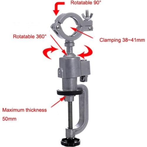 Professional 360 Degree Rotated Vise Plier Aluminum Table Swivel Vise Repair Tool Fixing Clamp for Electric Drilling Grinder