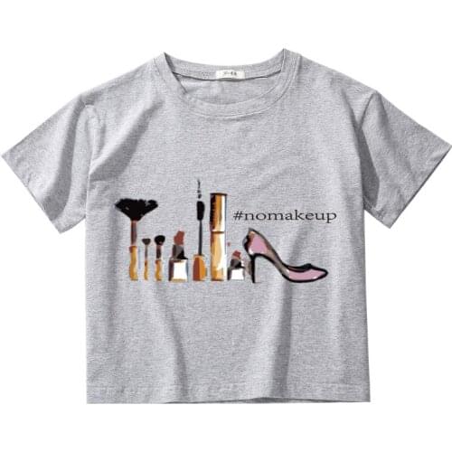 No make up graphic women crop top 100% cotton summer tops hip hop hipster vintage casual women t-shirt women clothes harajuku