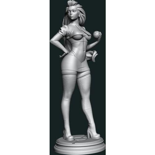 1/24 75mm 1/18 100mm Resin Model Kits Beauty Girl Unpainted No Color RW-124
