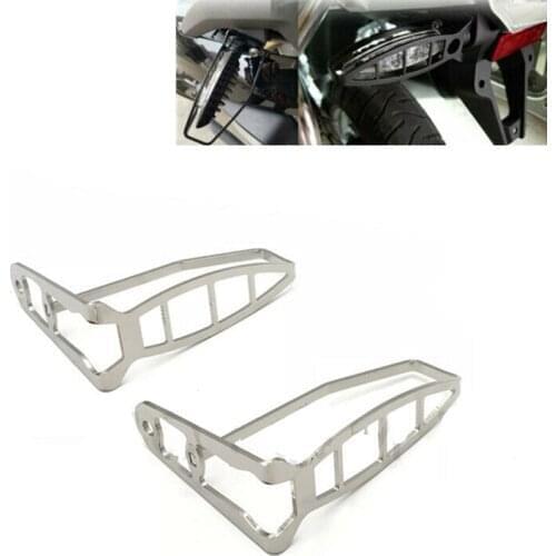 1 Pair Silver Motorcycle Turn Signal Indicator Light Grill Protector Cover For BMW R1200 GS R