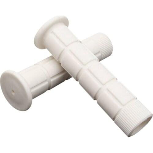 1 pair Bicycle Handle set Mushroom Grips BMX For Boys and Girls Bikes white