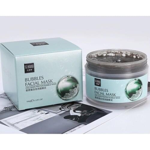 1 Pcs Collagen Moisturizing Facial Mud Mask Deep Cleansing Improve Dryness Skin Face Bubble Skin Care