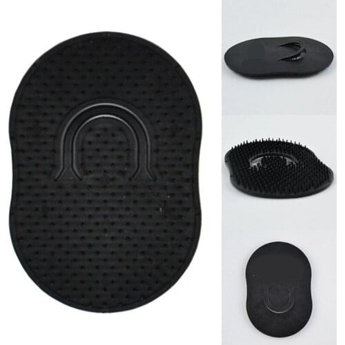 Fashion Plastic Fingers Black Small Round Comb Pro Salon Barber Hairdressing Shampoo Brush Reduce Hair Loss Hair Care Tool 1PC