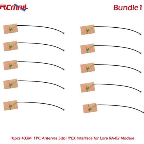 10pcs RCmall 433M Antenna Interface FPC IPEX/FPC Lora Antenna 1.13 IPEX /Spring Antenna 3DBI IPEX IOT FZ2631B FZ2631C FZ2631D