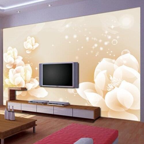 Wholesale 3d papel de parede Dream flower 3d wall mural wallpaper for living room sofa background 3d photo mural wall fresco