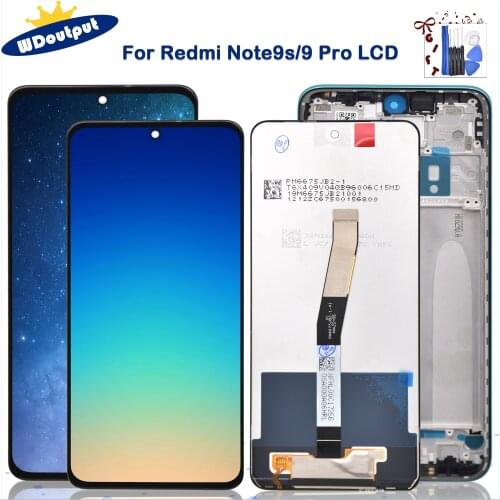 Original Display For Xiaomi Redmi Note 9S LCD 10 Touch Screen Replacement For Redmi Note9 Pro M2003J6A1G M2003J6B2G LCD Screen