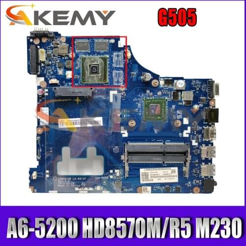 Akemy VAWGA/GB LA-9911P Motherboard For Lenovo G505 Laptop Motherboard CPU A6-5200 HD8570M/R5 M230 2G DDR3 100% Test Work