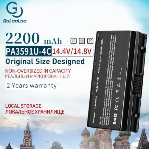 Golooloo PA3591U-1BAS PA3591U-1BRS Laptop Battery For TOSHIBA Satellite L401 L402 L40 L45 4 Cells 2200 mAh