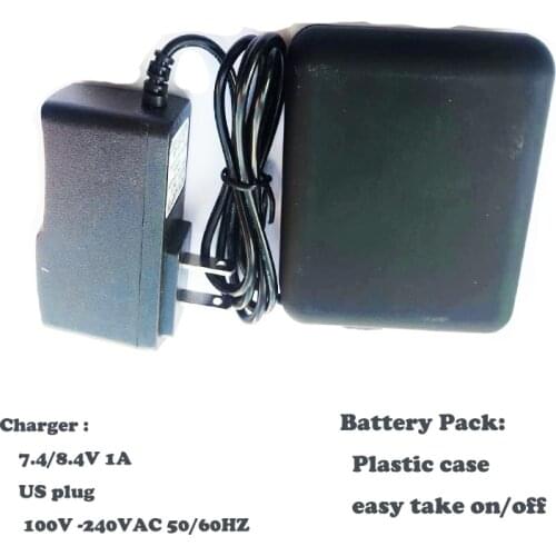 Battery Packs and charger for ororo heated jacket 7.4 /8.V 5200MAH