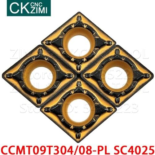 CCMT09T304-PL SC4025 CCMT09T308-PL SC4025 carbide inserts External Turning inserts Tools CNC Lathe cutter Tools CCMT for Steel