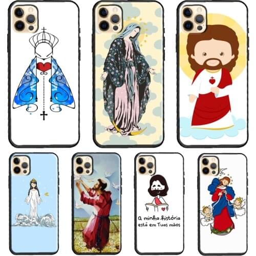 Jesus Couple Amen Cruz Amor Silicone Case For iPhone XR X XS MAX SE 2020 6S 7 8 Plus 12 Mini 11 Pro Max Shell Cover
